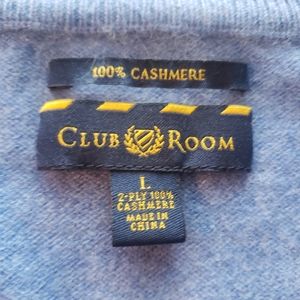 Sweater. Men's.  CASHMERE. Club room. Size L